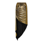 Damen Badeanzug mit off-shoulder Design und elegantem Rock R&B