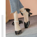 Damen elegante Slingback-Pumps mit Perlenschnalle und Schleifendetail R&B