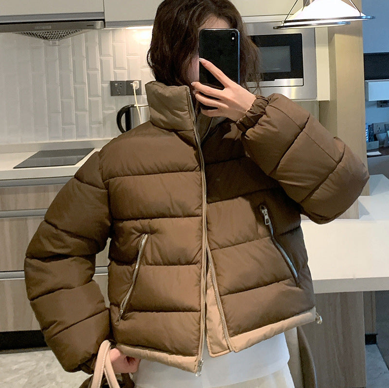 Damen Kurze, wattierte Freizeitjacke mit seitlichen Reißverschlusstaschen R&B