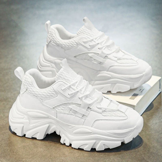 Damen Sportliche Chunky Sneaker mit atmungsaktiver Materialstruktur und rutschfester Gummisohle R&B