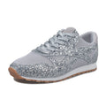 Damen glitzernde Sneakers mit atmungsaktiver Netzstruktur und rutschfester Sohle EB