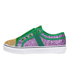 Damen Glitzernde Sneakers mit elastischem Riemensystem
