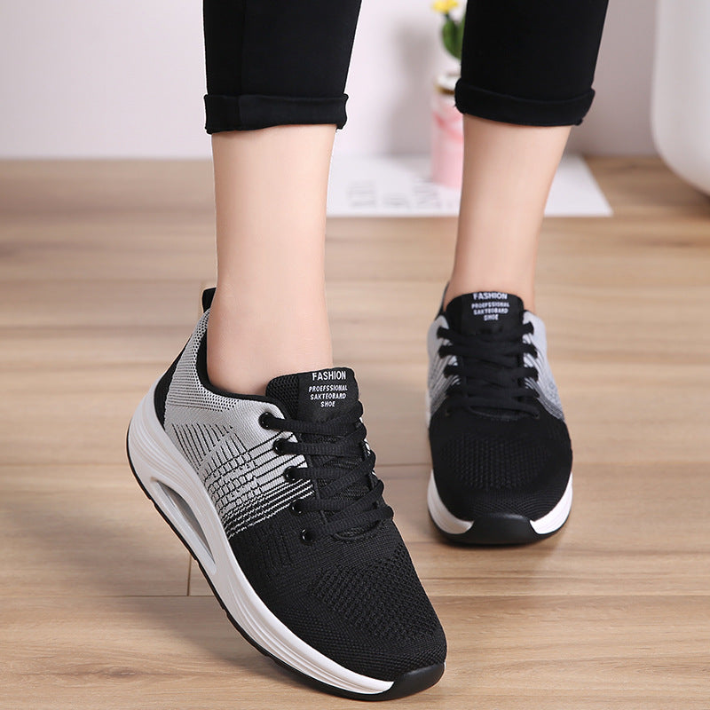 Damen Sportliche Dämpfungssneakers mit atmungsaktivem Obermaterial und rutschfester Sohle