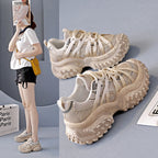 Damen Chunky Sneakers mit rutschfester Sohle und atmungsaktivem Obermaterial R&B