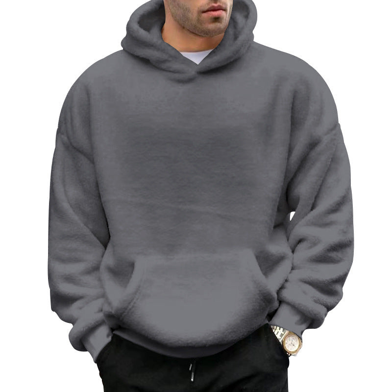 Herren bequemer Oversized Kapuzenpullover R&B
