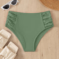 Damen Hochtailliertes Bikinihöschen mit modischen Rüschendetails R&B
