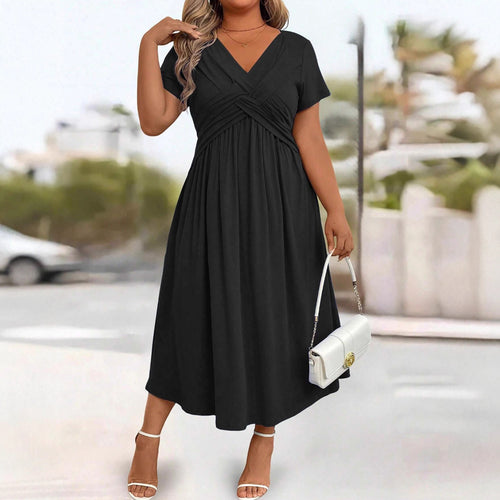 Damen lockeres Maxi-Kleid R&B