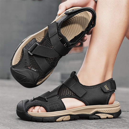Herren Outdoor-Sandalen mit verstellbaren Riemen und rutschfester Sohle R&B