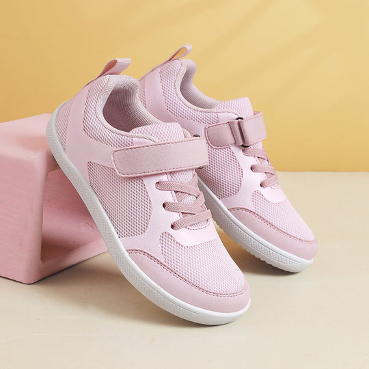 Unisex nan leichte Mesh-Sneaker mit elastischem Schnürsystem, Klettverschluss und EVA-Zwischensohle R&B