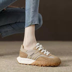 Damen Sportliche Sneakers mit modischem Veloursleder und einzigartigem Profil R&B