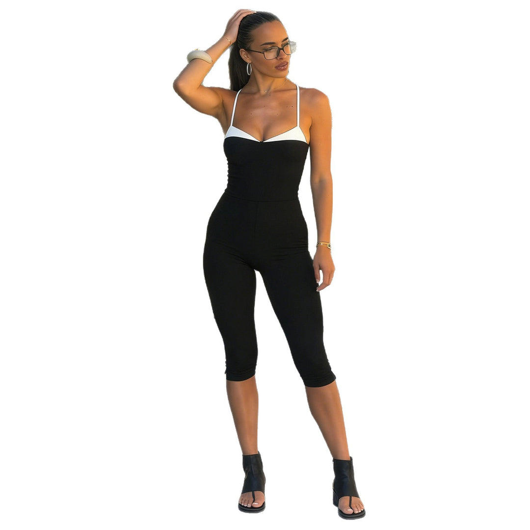 Damen Eleganter Jumpsuit mit trägerloser Silhouette und taillierter Passform R&B