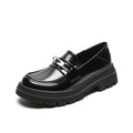 Damen Mokassins mit klobiger Sohle und eleganter Schnalle