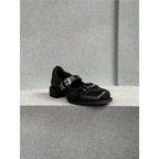 Damen elegante Schnürschuhe mit modischer Schnallenverzierung R&B