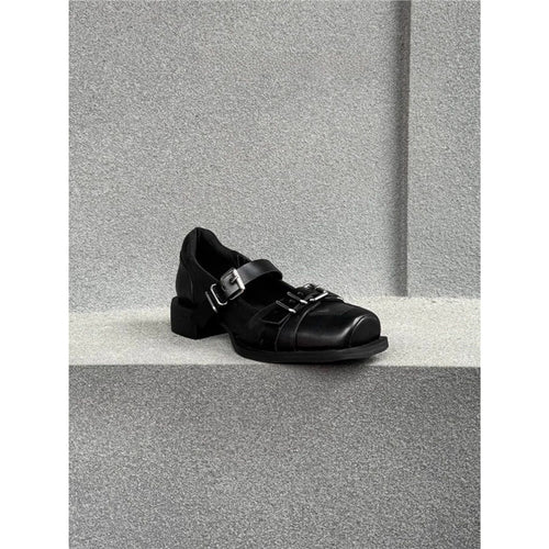 Damen elegante Schnürschuhe mit modischer Schnallenverzierung R&B