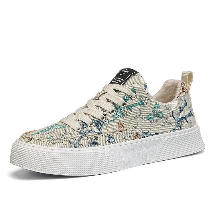 Damen Modische Sneakers mit hochwertiger Canvas-Oberfläche und strapazierfähiger Gummisohle R&B