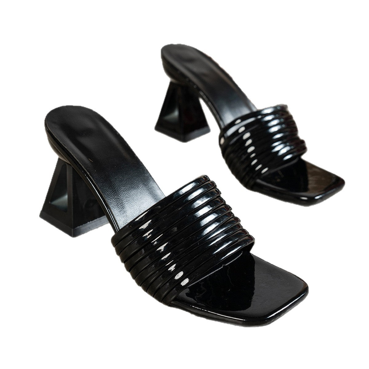 Damen Chunky Absatzsandalen mit elegantem Riemen und modischem Design
