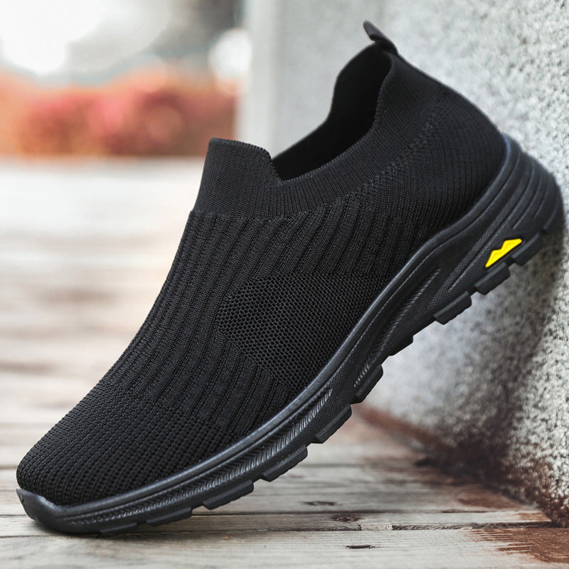 Damen Atmungsaktive Slip-On Sneakers mit elastischem Strick-Obermaterial R&B