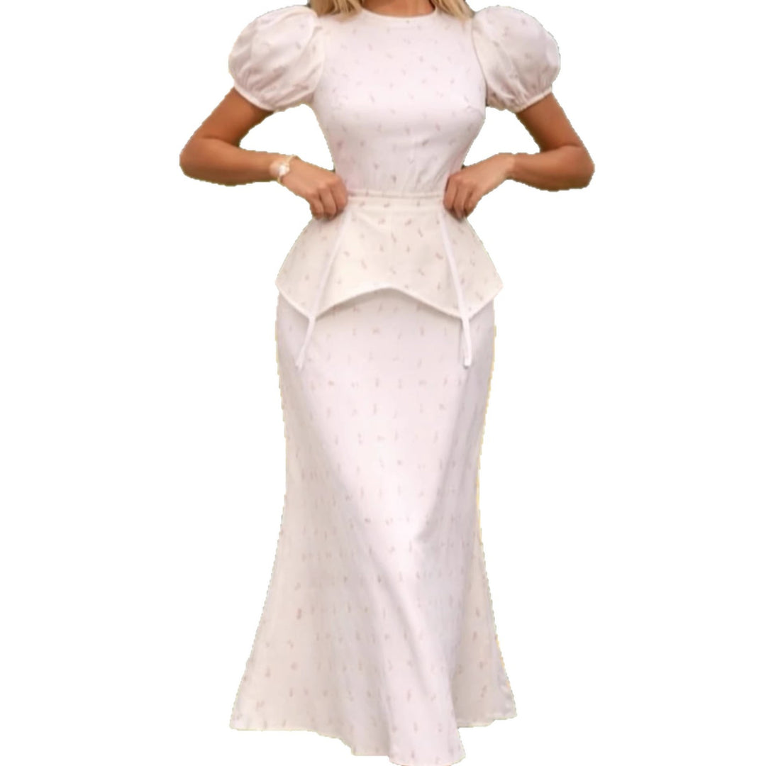 Damen Elegantes Oberteil mit Puffärmeln und verspieltem Taillierungsdetail R&B