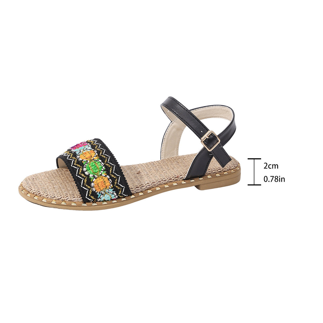 Damen Sommerliche Sandalen mit kunstvollem Perlen-Design R&B