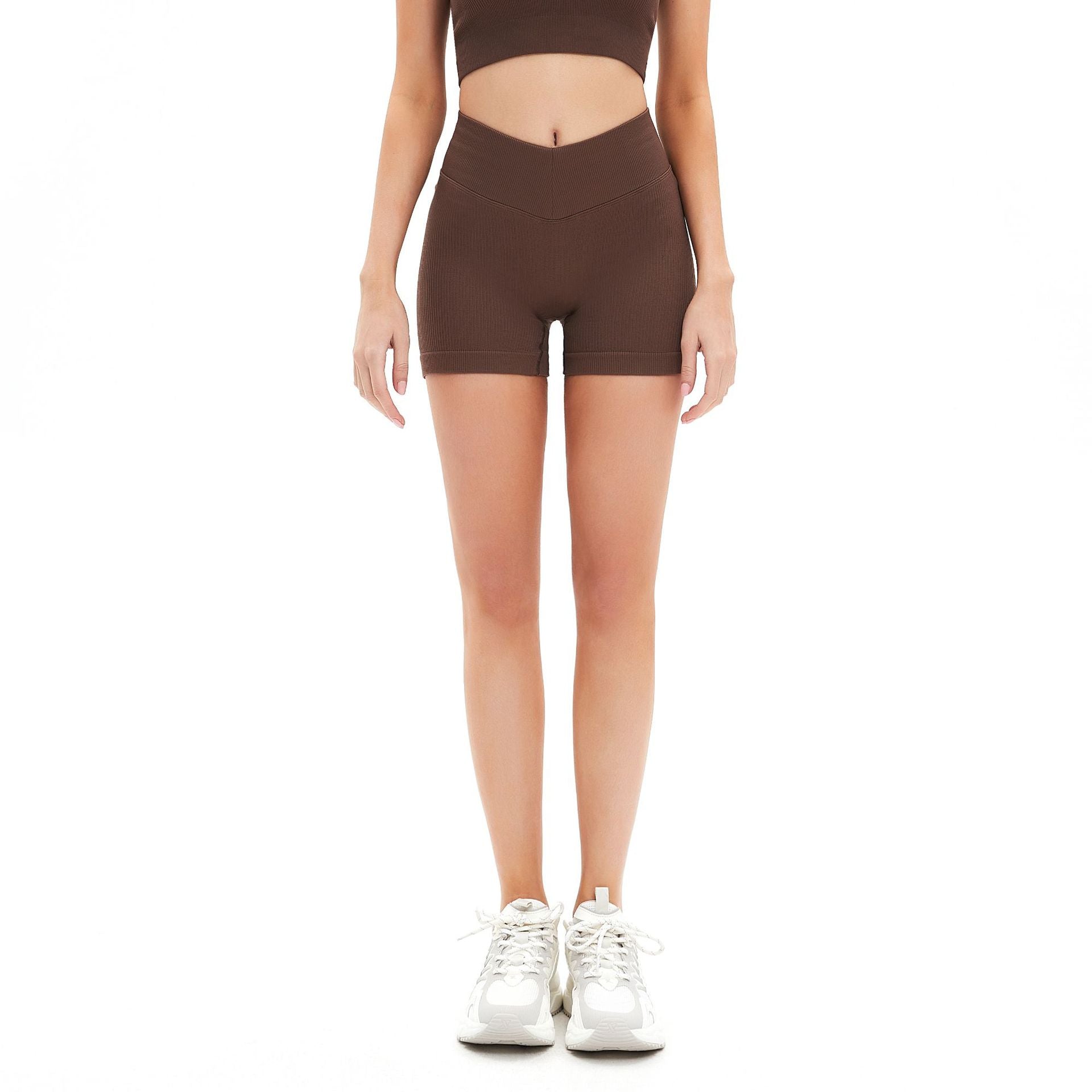 Damen Sportliche Hochbund-Shorts R&B