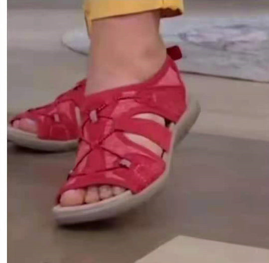 Damen Sportliche Sandalen mit verstellbaren Riemen und dämpfender Sohle R&B
