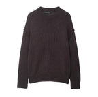 Damen lässiger Pullover mit Oversized-Schnitt und strukturiertem Muster R&B