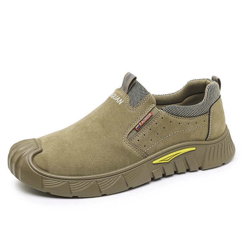 Herren Atmungsaktive Slip-On Freizeitschuhe mit robustem Profil R&B