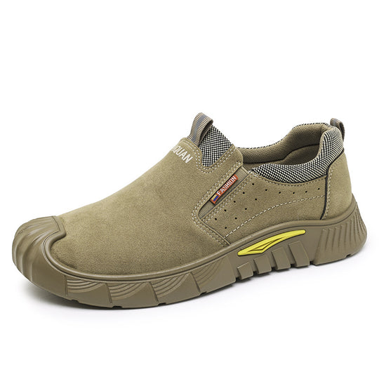 Herren Atmungsaktive Slip-On Freizeitschuhe mit robustem Profil R&B