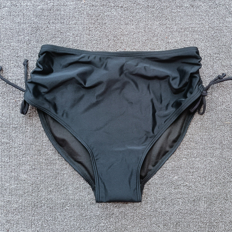 Damen Hochgeschnittene Bikinihose mit Raffung R&B