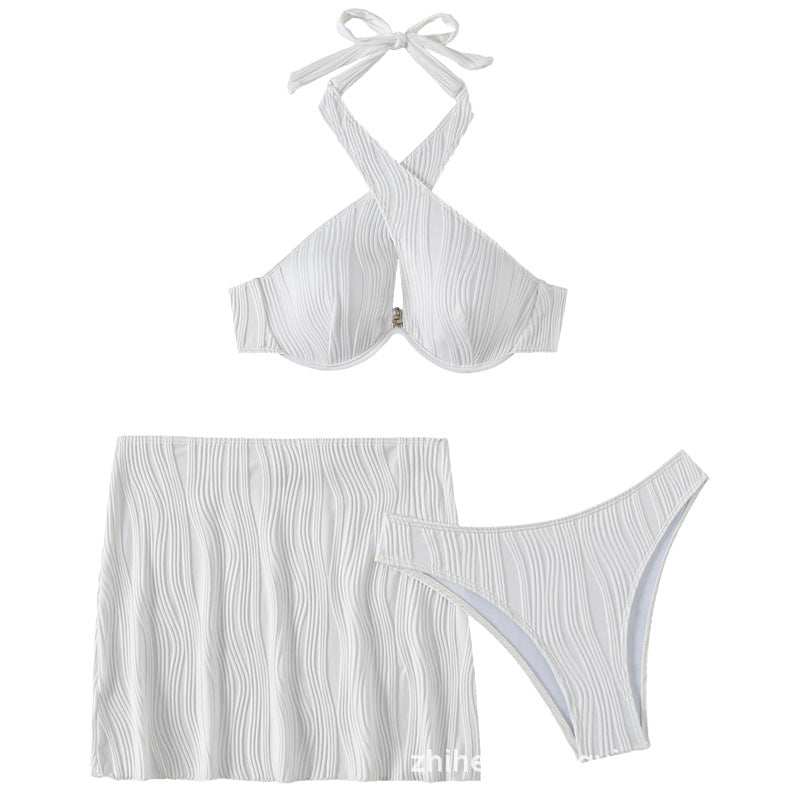 Damen Bandeau-Bikini-Oberteil mit detailverliebt gerafftem Design R&B