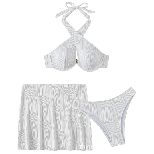 Damen Bandeau-Bikini-Oberteil mit detailverliebt gerafftem Design R&B