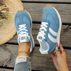 Damen Sportliche Sneakers mit atmungsaktiver Mesh-Oberfläche R&B