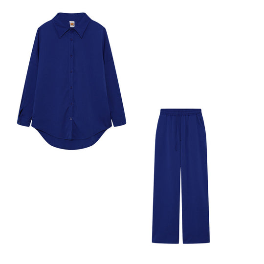 Damen Elegantes Freizeitanzug-Set mit lockerem Schnitt und feinem Stoff R&B