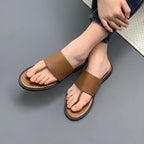Damen Zehentrenner-Sandalen mit breitem Riemen und ergonomischem Fußbett R&B
