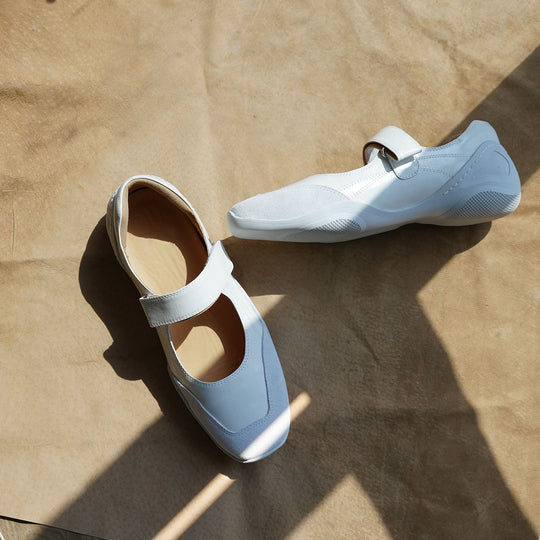 Damen bequeme Slip-On Schuhe mit verstellbarem Riemen und orthopädischer Innensohle R&B
