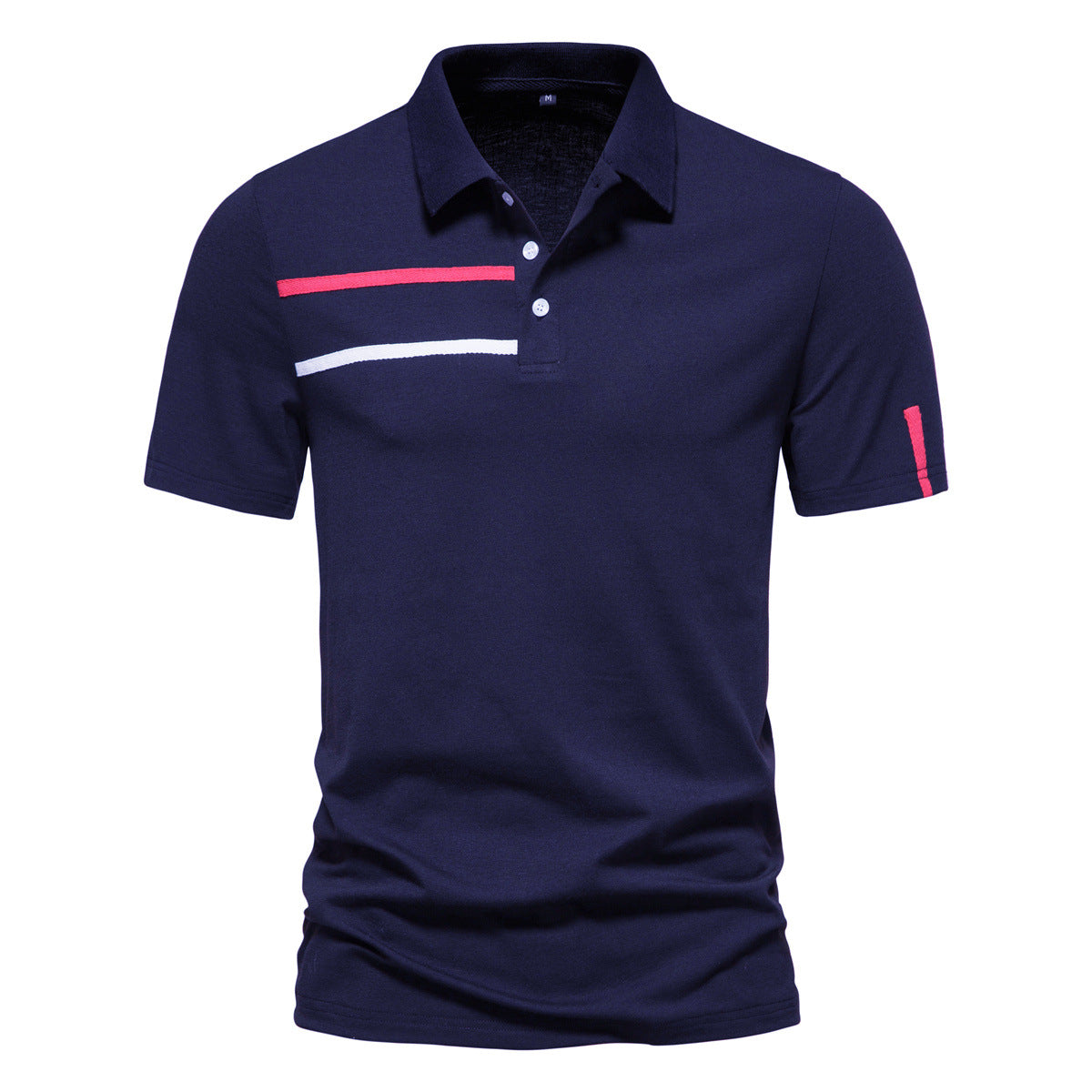 Herren Poloshirt mit kreativem Farbdesign und modischen Akzenten