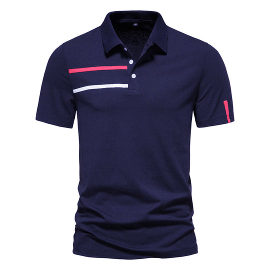 Herren Poloshirt mit kreativem Farbdesign und modischen Akzenten R&B
