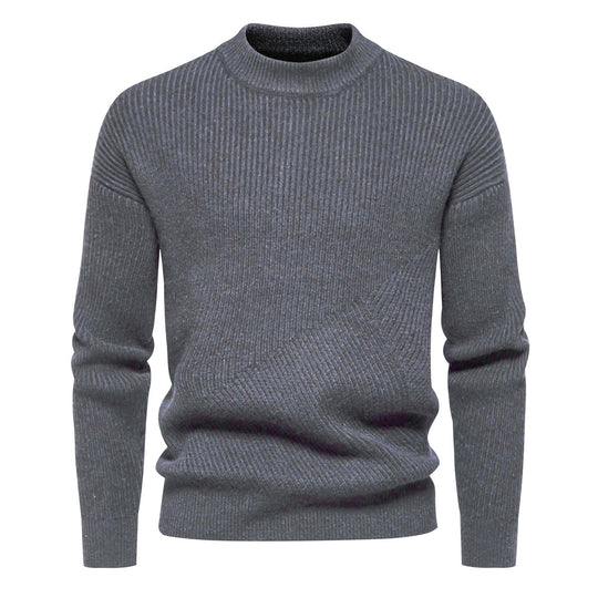Herren Feinstrickpullover mit modernem Rippenmuster und hochwertiger Verarbeitung R&B