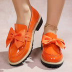 Damen Ballerina-Schuhe mit dekorativen Schleifen und rutschfester Sohle R&B