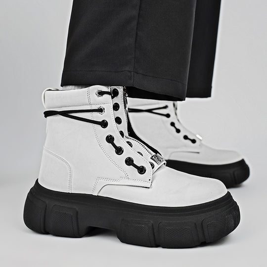 Damen robuste Combat Boots mit rutschfester Sohle und innovativem Schnürsystem R&B