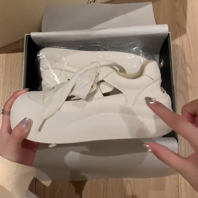 Damen Sneaker mit modischem Plateau und atmungsaktiver Konstruktion
