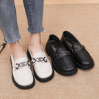 Damen Modische Loafers mit edel verzierten Schnallen R&B