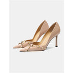 Damen elegante Stiletto-Pumps mit dekorativem Nieten-Detail R&B