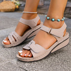 Damen Komfortable und elegante Keil-Sandalen R&B