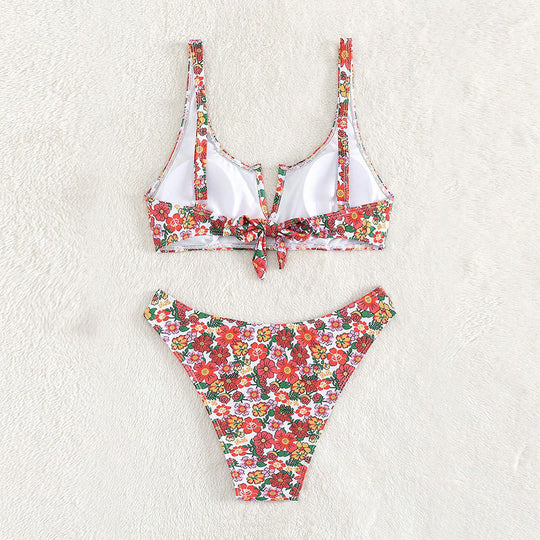 Damen Floral Design Bikini R&B