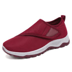 Damen nan atmungsaktive Slip-On Sneaker mit Klettverschluss und gedämpfter EVA-Zwischensohle R&B