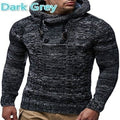 Herren Kapuzenpullover mit strukturiertem Strickmuster R&B