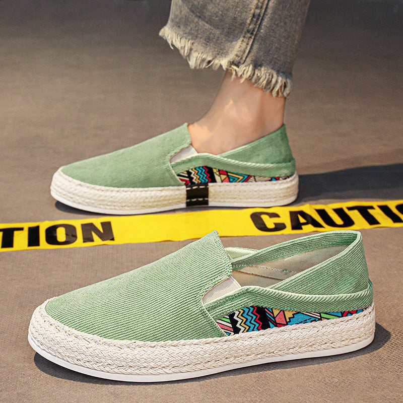 Damen modische und bequeme Slip-On Espadrilles mit farbenfrohen Akzenten R&B