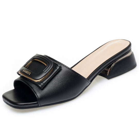 Damen Elegante und modische Sling-Sandaletten mit funkelndem Schmuckelement R&B