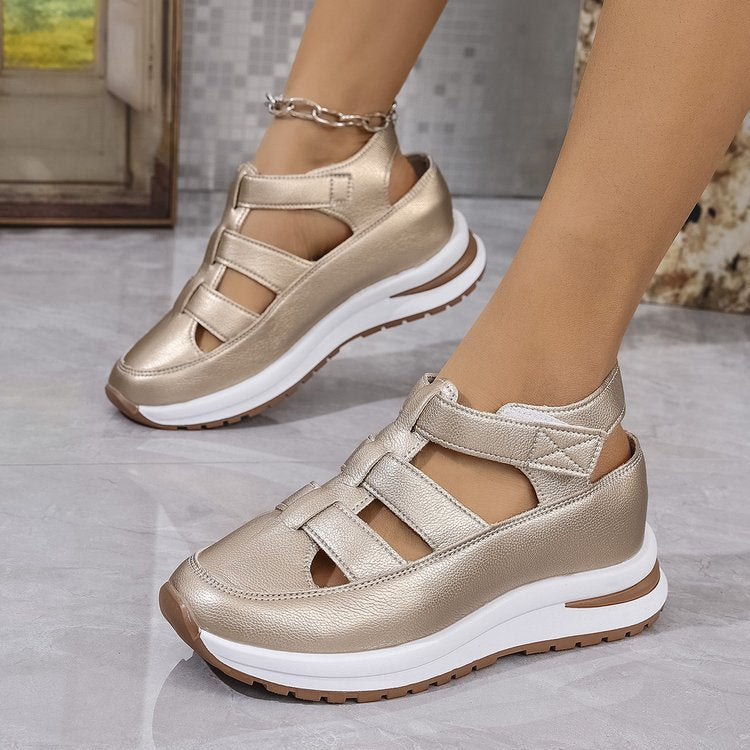 Damen Sportliche Sandalensneaker mit atmungsaktiver Oberflächenstruktur und flexiblem Komfortfutter R&B